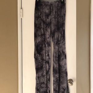 Black tye dye pants